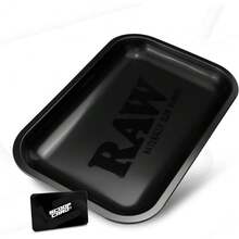 Cigarette Rolling Tray Accessory Set For Barista Tool Set Modern Design Elegant Smoking Tool Desk Essential Bar Accessory Small Size Smooth Rounded Edges Premium Finish Minimalist Style - 黑色 - 查看 1