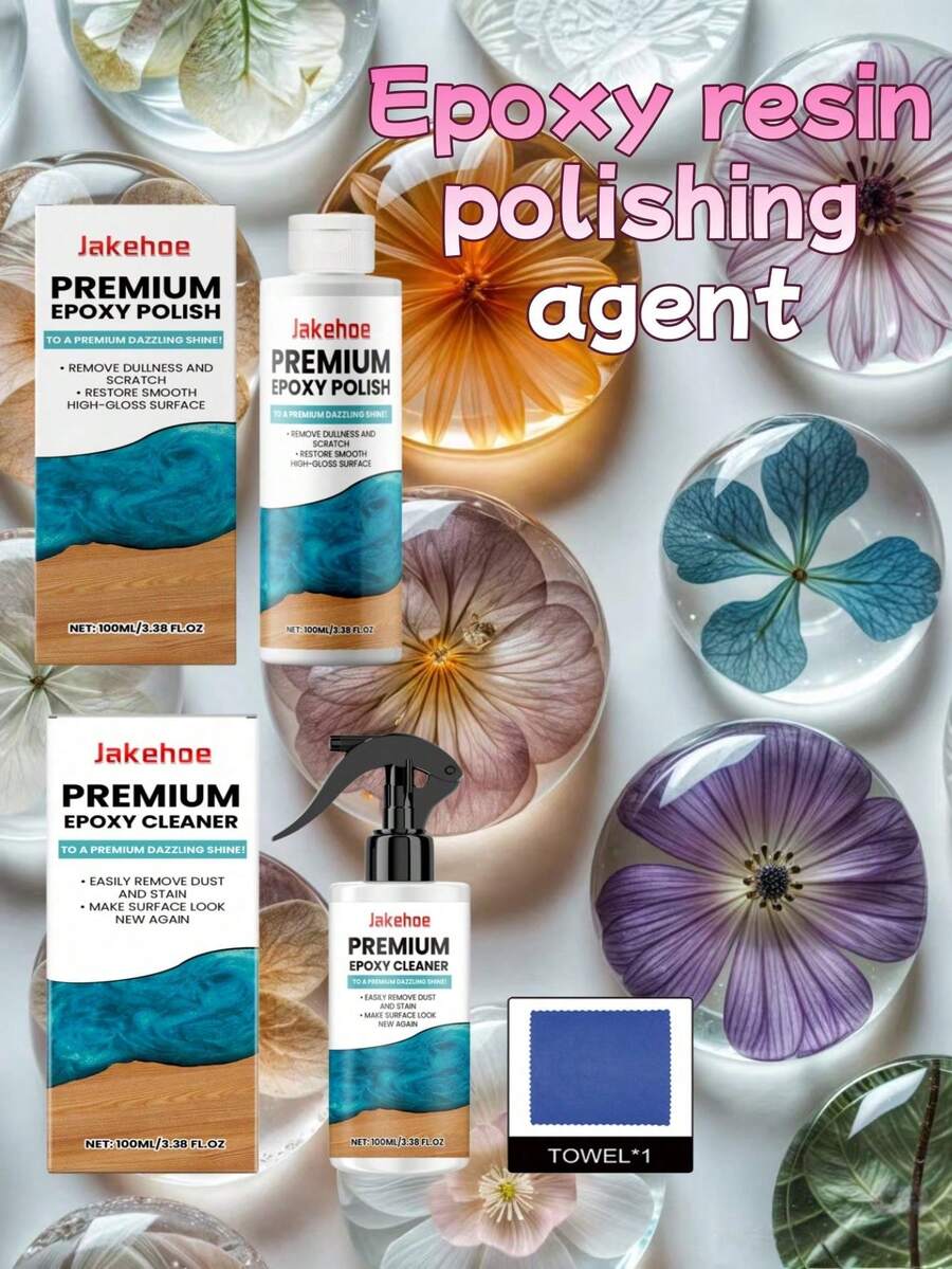 jakehoe Agente de limpieza y cuidado de superficies, reparador de arañazos, quitamanchas de resina epoxi de Jack Ho