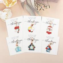 6pcs Mother's Day Gifts From Daughter Son For Mom Birthday Mother's Day Thankyou Gifts Mom Keychain Mother Keyring With Thank You Personalized Note - Multicolor - View 6