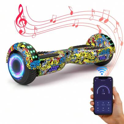 Electric Scooter With Corlorful LED Lights,Colorful Lights Wheels,300W Motor,7.5 Mph Max Speed,Gift For Girls &Boys