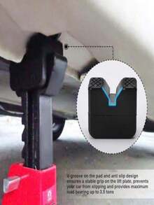 Automotive Jack Rubber Pad, Universal Car Slotted Jack Stand Rubber Pad, Repair Tool, Frame Protector Adapter - A - View 1