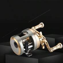 全新 Garcia Original PRO MAX PMAX3 左右手通用抛饵式渔线轮，小巧顺滑，速比 7.1:1，8 轴承，最大刹车力 8.1kg，水滴式抛饵式渔线轮 - 彩色 - 查看 3