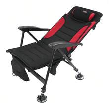 SENDERPICK 1PCS Folding Fishing Chair Multi-Function Fishing Camping Chair Portable - Red and Black - View 8