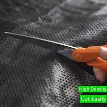 1pc Black Garden Barrier, Durable And Sturdy Control Mat, Easy To Install With Excellent Blocking Effect, And Convenient Design, Suitable For Vegetable Planting, Flower Beds, Pathways - Black Control Cloth - View 6