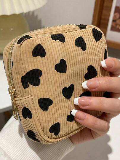 Cute Bow Zipper Cosmetic Bag, Multi-Color Sanitary Pad Storage Pouch, Ladies & Girls Portable Toiletry Organizer Bag For School, Work, Travel, Cruise, Beach, Holiday - Essential Accessory For Women