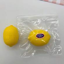 柠檬挤压减压球 - 柔软弹性的柑橘感官玩具，缓解压力，趣味解压玩具，适合成人和青少年，可爱桌面装饰，考试季礼物 - 彩色 - 查看 6