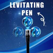Magnetic Levitating Ballpoint Pen, Amazing Appearance, Fun Design, 360° Magnetic Rotation, Comfortable Writing, Creative Stationery - Pink Planet - View 7