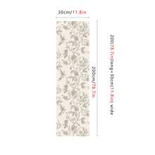 Giấy dán tường họa tiết chim ruồi và cây cam cổ điển, chống thấm nước, làm từ PVC, tự dính, thích hợp trang trí phòng ngủ cho người thuê nhà. - A - Xem 22