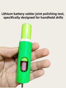 1 Ống mài + 1 Đầu mài đá mài, Dụng cụ đánh bóng pin 18650, Dụng cụ đánh bóng mối hàn pin Lithium, Dụng cụ hiệu quả, Ống đánh bóng, Máy khoan cầm tay chuyên dụng - màu xanh lá - Xem 2