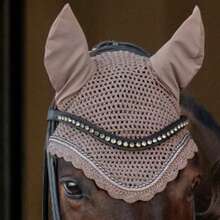TGW RIDING Innovative und atmungsaktive weiche Pferde-Ohrhaube, elegante "Perlenkette"-Kombination, im Ohrbereich Stickerei, Größe: Vollpferd und Pony - Verschiedenfarbig - Übersicht 9
