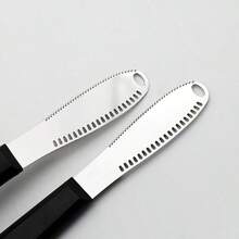 1/2 Juego de Cuchillos de Mantequilla de Acero Inoxidable de Lujo - Diseño de Borde Recto Ancho, Fácil Esparcimiento para Sándwiches, Queso y Condimentos - Herramienta Esencial de Cocina - Ver 9