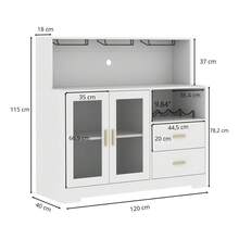 Freestanding Wine Racks & Cabinets - White - View 2