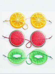 Mặt nạ mắt hình trái cây hoạt hình mới, mặt nạ gel chườm nóng/lạnh cho mắt, làm dịu da mặt, chắn sáng, túi chườm lạnh làm đẹp, mặt nạ mắt thân thiện với da giúp giảm mệt mỏi. - Nhiều màu - Xem 11