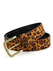 1PC Women's Leopard Print Belt, A Stylish And Versatile Belt For Girls, A Retro Denim Belt, A Fashionable Buckle Belt. The Perfect Gift For Your Goddess. - Multicolor - View 10
