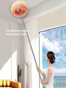 1/2/3 piezas Repuesto de cabezal de trapeador telescópico de girasol, banda elástica redonda universal, repuesto de trapeador de microfibra de chenilla de girasol - Sombrero - Ver 6