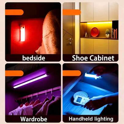 1pc RGB Seven-Color Scrolling Gradient Lights, Powered By USB, For Home Use To Create Festive Ambiance. Ideal For Bedroom And Living Room Decorations, Wall Lights, And Background Lighting.A Must-Have For Party Decorations.