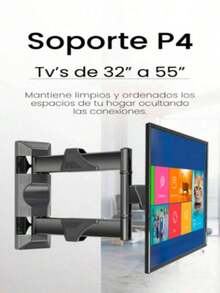North Bayou Soporte de Pared para pantalla 32-55 |   Brazo Articulado |   Inclinación |   Extensible - Negro - Ver 7