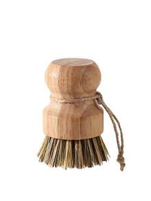 2pcs Natural Bristle Kitchen Brush With Drainage Function, Made Of Wood And Coconut Fiber, Suitable For Cleaning Dishes And Cookware, Retro Design - A - View 14