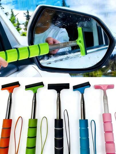 Raclette rétractable pour pare-brise [3 couleurs disponibles], brosse de nettoyage de fenêtre en microfibre ultra-fine - manche détachable, grattoir pour vitre de voiture, décoration de la maison, kit de nettoyage de voiture, nettoyant pour fenêtre, nettoyant pour pare-brise, fournitures automobiles, maison et vie, fournitures de salle de bain, fournitures de nettoyage, cuisine, fournitures de cuisine, automobile, nettoyant pour vitres, nettoyant pour pare-brise, biens automobiles et ménagers