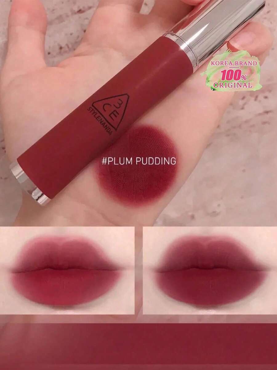 12-Color Blurry Lip Tint - Butter-Like Texture & Ultra-Matte Finish | Long-Lasting Lip Cream With Moisturizing Formula | Korean Cosmetics