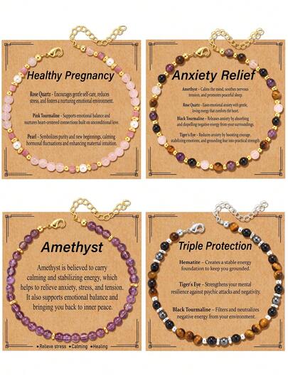 1 chiếc vòng tay đá quý tự nhiên chữa bệnh cho nữ, giảm lo âu, hỗ trợ sức khỏe thai kỳ, bảo vệ gấp ba lần, trang sức đá Citrine, quà tặng cho bạn bè, con gái, chị gái, mẹ, đồng nghiệp.