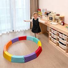6pcs/Set Colorful Balance Stepping Stones, Non-Slip Balance Blocks, Indoor/Outdoor Obstacle Training Course, Children Fitness Equipment, Children Sensory Toys, Indoor/Outdoor Fitness Gear To Promote Children's Balance And Coordination - Color - View 4