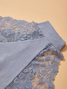 4件套加大码女士内衣套装，亲肤蕾丝加大码内裤，腰围0XL-4XL：65、71、77、83、89厘米，手工测量可能有1-2厘米的误差。 - 彩色 - 查看 7