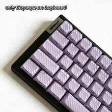 136 Keys Full Set Purple Wave Keycaps, Suitable For Mechanical Keyboard And Magnetic Axis Keyboard DIY - View 2