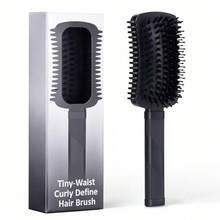 Nylon Comb With Air Cushion, Hair Styling Brush, Straw Massage Curling Comb, Curl Defining Styling Brush - Square - View 6