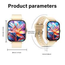Smartwatch, 1.83-Inch Multifunctional Sports Smartwatch, Featuring Wireless Calling/Music, Message Notifications, Pedometer, Sedentary Reminders, And Multiple Watch Face Wallpapers. Suitable For Both Men And Women, Compatible With Android And IOS. Perfect As A New Year Gift. - View 9