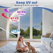 1 Roll One Way Daytime Window Privacy Film See Out Not In, Window Tint For Home, Reflective Mirror Glass Windows Coverings Sun Heat UV Blocking - Silver - View 3