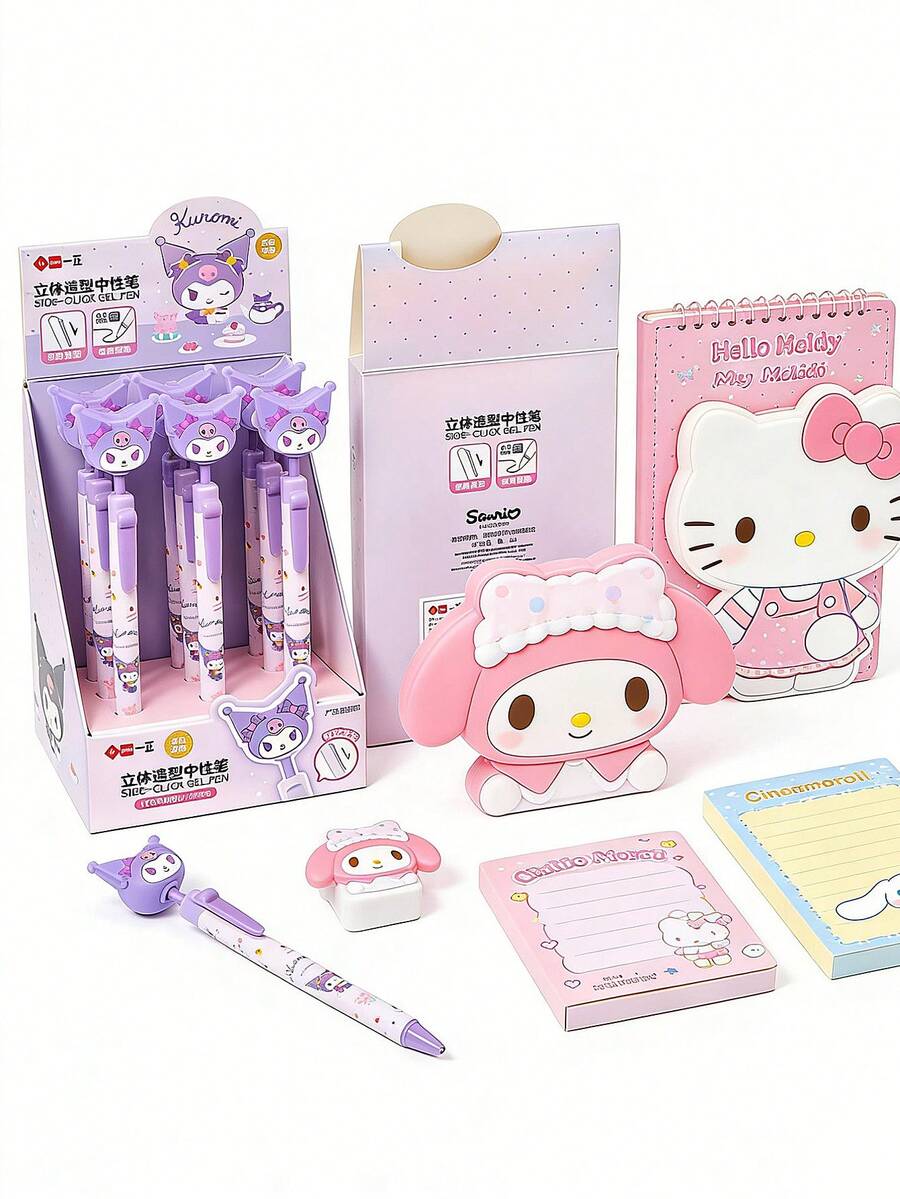 SANRIO Decorative 0.5mm Fine Tip Black Ink Pen, Suitable As A Gift For Fans - 3D Version - View 1