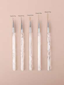 Stylos pour nail art en acrylique, set d'outils de manucure, stylos pour dessiner des lignes, pinceaux de peinture, stylos de remplissage de couleur, brosses à ongles professionnelles pour salon - Multicolore - Voir 6