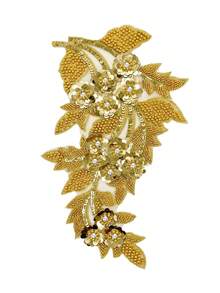 20 miếng/gói, Miếng vá đính đá pha lê thêu 3D bằng máy tính mới, Thích hợp để trang trí quần áo, sửa chữa, phụ kiện váy cưới DIY, đồ thủ công thêu may. - A - Xem 7