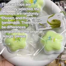 1pc New Arrival Super Soft Slime Small Packaging Fidget Toy Keychain - Random Green Apple & Star Shape Stress Relief Toy For Adults, Random Lollipop Shape, Handmade With Slight Difference From Original Image - Multicolor - View 8