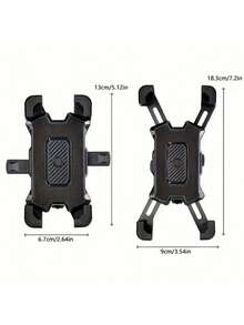 Black Military-Grade Drop Protection Handlebar Phone Mount Heavy-Duty PVC Bicycle Phone Holder Suitable For Electric Bikes Motorcycles Mountain Bikes Features Non-Slip Hands-Free Design Compatible With Smartphones And Tablets Motorcycle Accessory Sturdy Structure Rugged Industrial Design Spring Gift - Multicolor - View 4