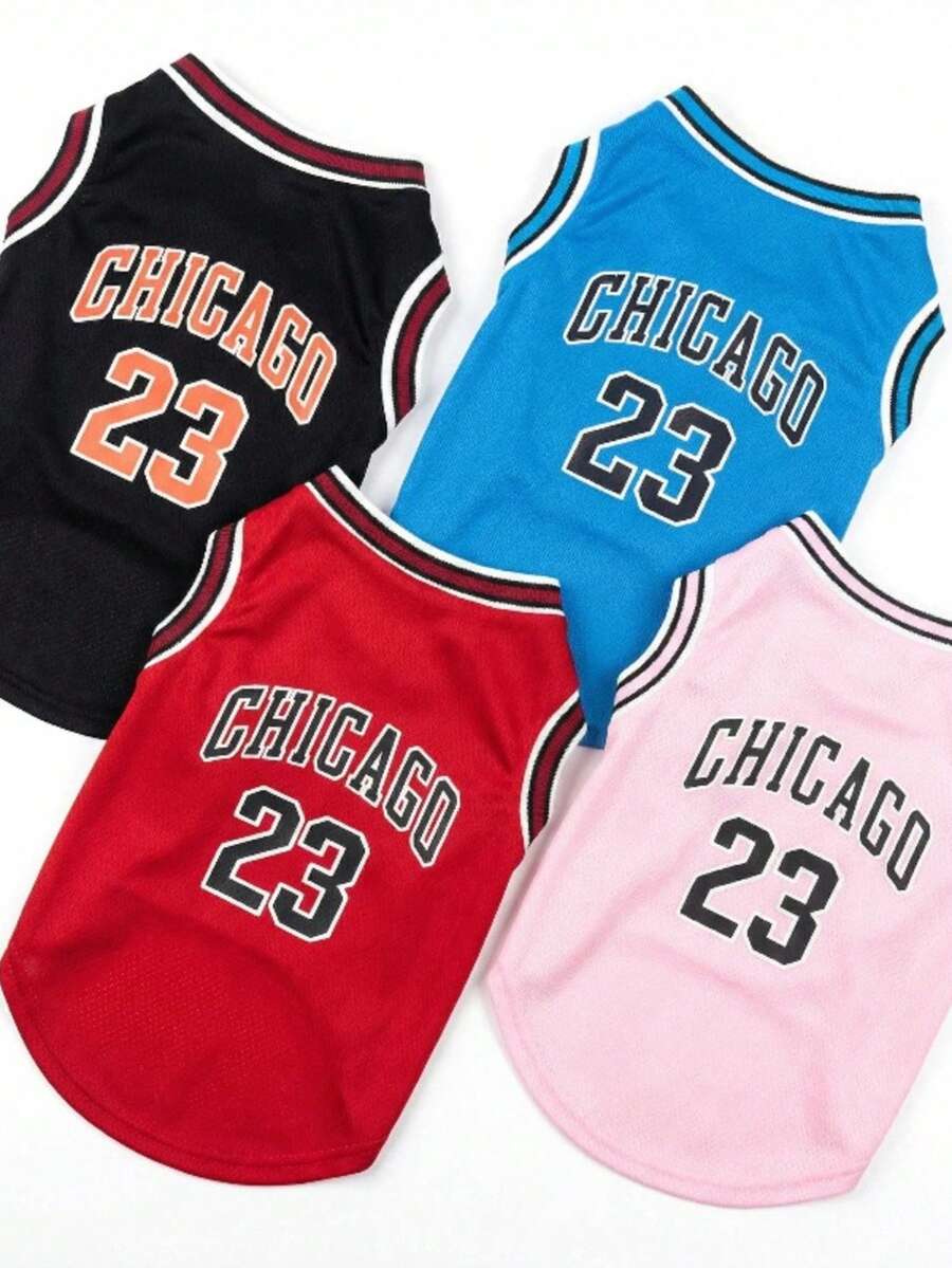 Pet Chicago #23 篮球球衣 蓝色 - 藍色 - 查看 1