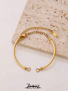 1件不锈钢竹节半手镯 DIY手镯首饰制作材料 手镯底座 手镯手工材料 配件 零件 - 1件#手鐲 - 查看 7