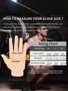Breathable Unisex Fingerless Fitness Gloves, Suitable For Weightlifting And Workout, With Adjustable Wrist Strap, Breathable Polyester Mesh, Gym Accessories - Black - View 3