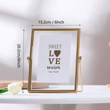 Gold Metal Frame Modern Minimalist Style Decorative Frame Ornaments Gifts Birthday Graduation - Gold - View 8