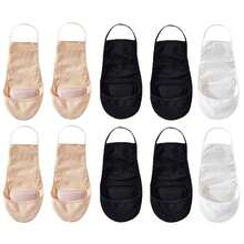 5 Pairs Women's Invisible Non-Slip Boat Socks, Breathable Moisture-Wicking Thick Sole, Suitable For High Heels & Flats, Summer - Multicolor - View 20