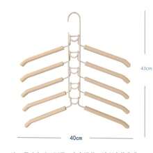 5pcs Metal Thick Space-Saving Hangers, 5-In-1 Multi-Layer Design With Non-Slip Foam Pads, Suitable For Coats, Sweaters, Suits And T-Shirts - View 11