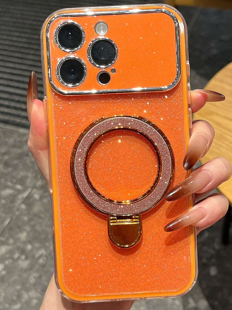 Luxury Glitter Large Window Camera Protection Bracket Soft Phone Case Compatible With IPhone 17 Pro Max 17 Pro 17 16 Pro Max 16 Pro 16 15 Pro Max 15 Pro 15 14 Pro Max 14 Pro 14 13 Pro Max 13 Pro 13 12 Pro Max 12 Pro 12 Stylihs Woman Girl Blingbling Shockproof Bumper Back Cover