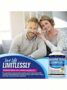 Selling Fast!Bestseller!2-Pack  8-In-1 Toplux Magnesium Complex - Fitness Support For Muscle & Nerve Health Supplement Vitamin, Free Shipping. Women's Health. - Mục - Xem 3