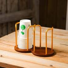 Estante para almacenar tazas - Color madera de nogal - Ver 9