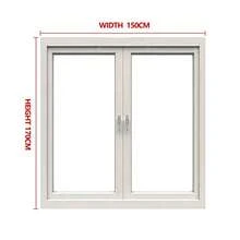 灰色磁吸式纱窗网，可自行安装，防蚊虫，隐形家用卧室磁性窗帘 - 灰色 - 查看 53