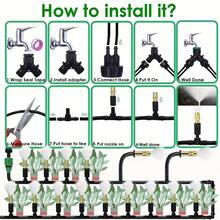 Automatic Garden Drip Irrigation Kit - 4/7mm, Equipped With Brass Mist Nozzle, Suitable For Lawn, Potted Plants And Greenhouse, Lawn Automatic Drip Irrigation System, Potted Plants Greenhouse - Irrigation Kit - View 5