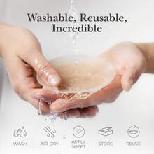 Wseliy Nipple Covers For Women- Seamless Grippy Not Sticky Self-Adhesive Silicone Nipple Covers -Skin Friendly Material Reusable, Inserts Double-Sided Adhesive Ultra Boost Padding, With Travel Case, Inserts For Bikini Swimsuit Sports Strapless Bra, One Size, Coffee - 薄款 - 查看 8