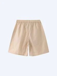 Annil [Vibrant A-Line Pure Cotton Shorts]Girls' Summer Style Moisture-Wicking And Breathable Shorts - Cool, Stylish, And Versatile. - Light Wheat Apricot - View 2