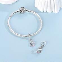 Hapour 无限爱心戒指吊坠，适配原装手链项链，925银精制珠子，DIY饰品，送给爱人的礼物 - BKSC506 - 查看 6